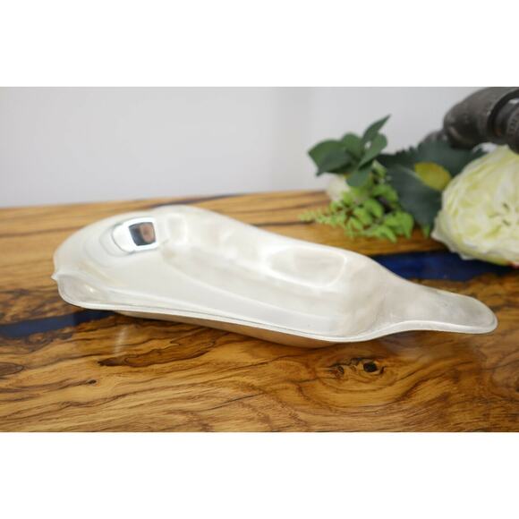 Vintage WMF-IKORA Tarnish Resistant Pearlized Silverplate Tulip Candy Tray Dish - Picture 5 of 9